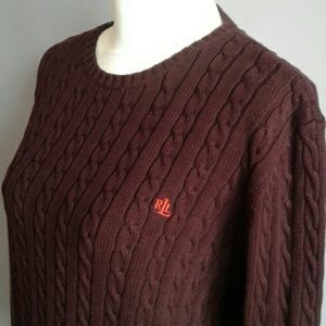 Ralph Lauren Sweaters - LRL Cable Knit Cotton Sweater L/XL Ralph Lauren Sweaters - LRL Cable Knit Cotton Sweater L/XL